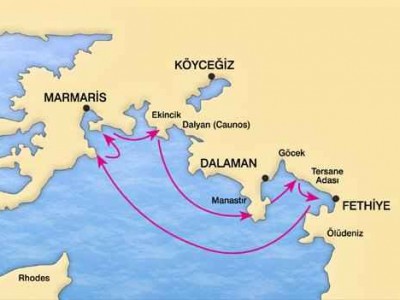 Marmaris - Fethiye Blue Cruise